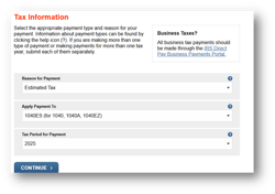 MAKE A PAYMENT IRS visual data 4